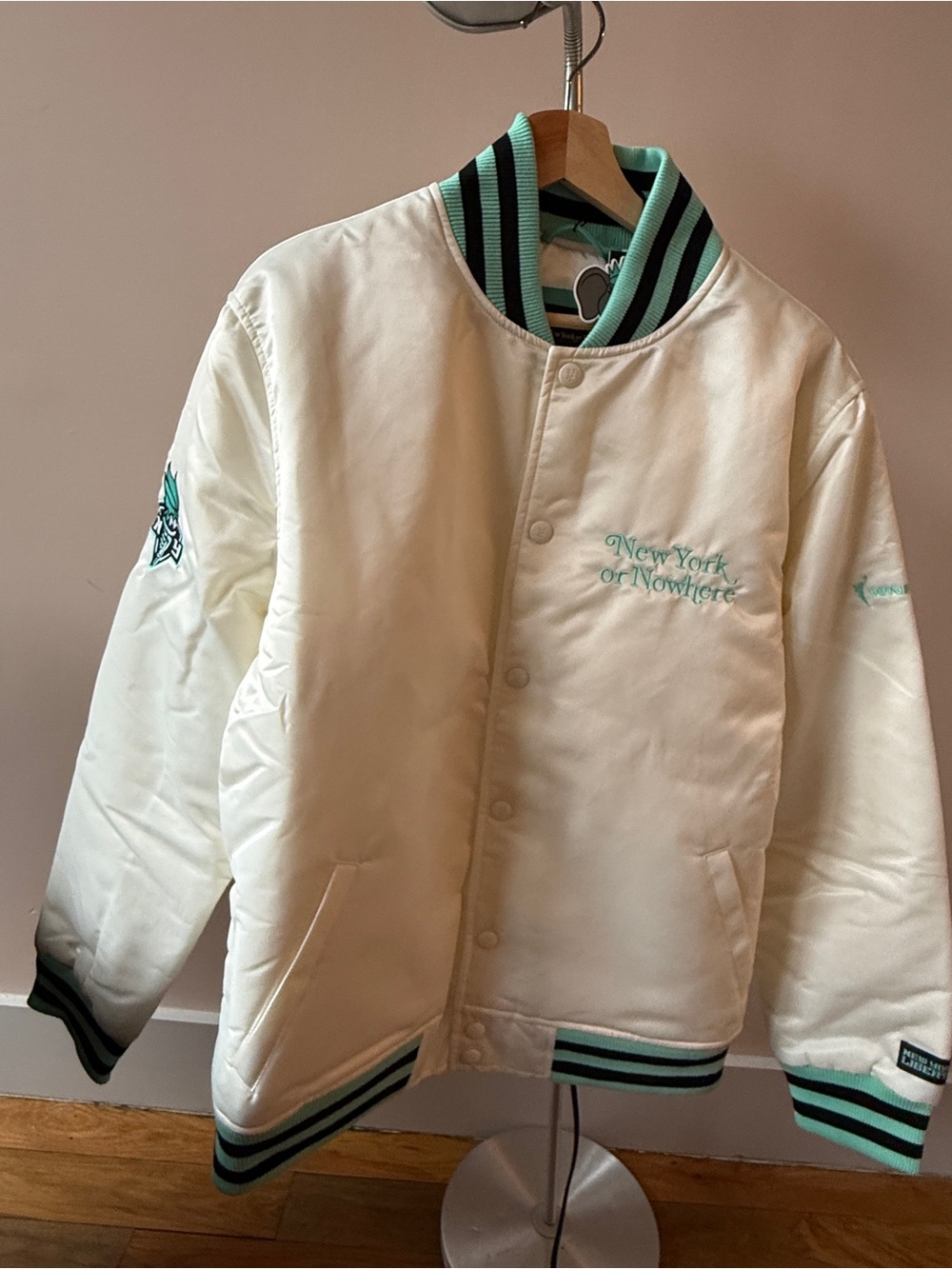 NWT New York or Nowhere NY Liberty Season Ticket Holder Varsity Jacket